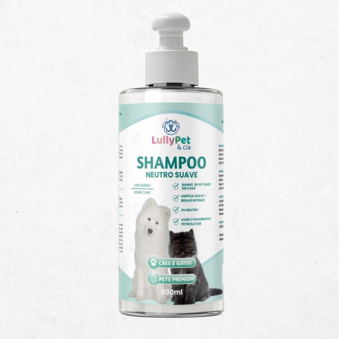 Shampoo Neutro Suave para Cães e Gatos
